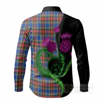 MacBeth (McBeth) Tartan Long Sleeve Button Shirts Traditional Scottish Thistle