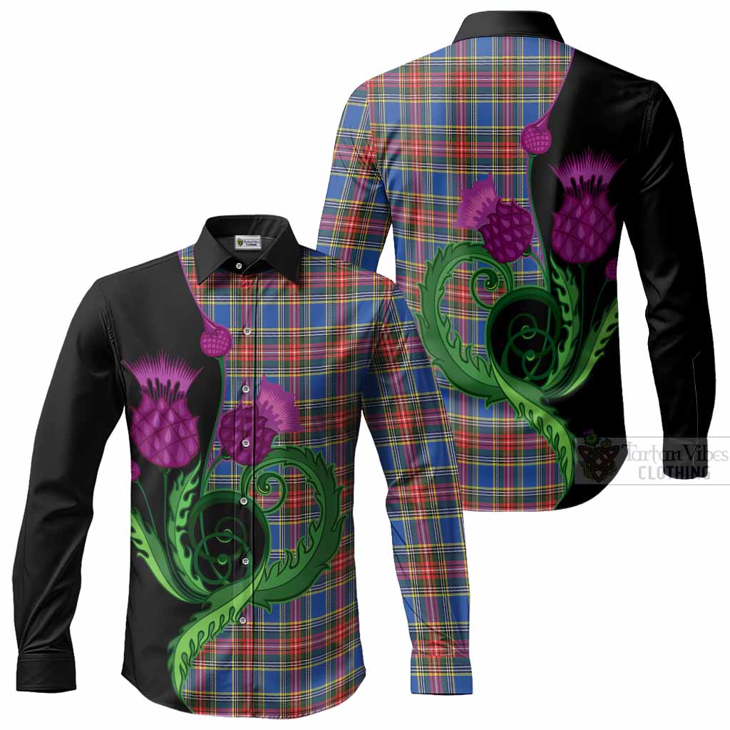 MacBeth (McBeth) Tartan Long Sleeve Button Shirts Traditional Scottish Thistle