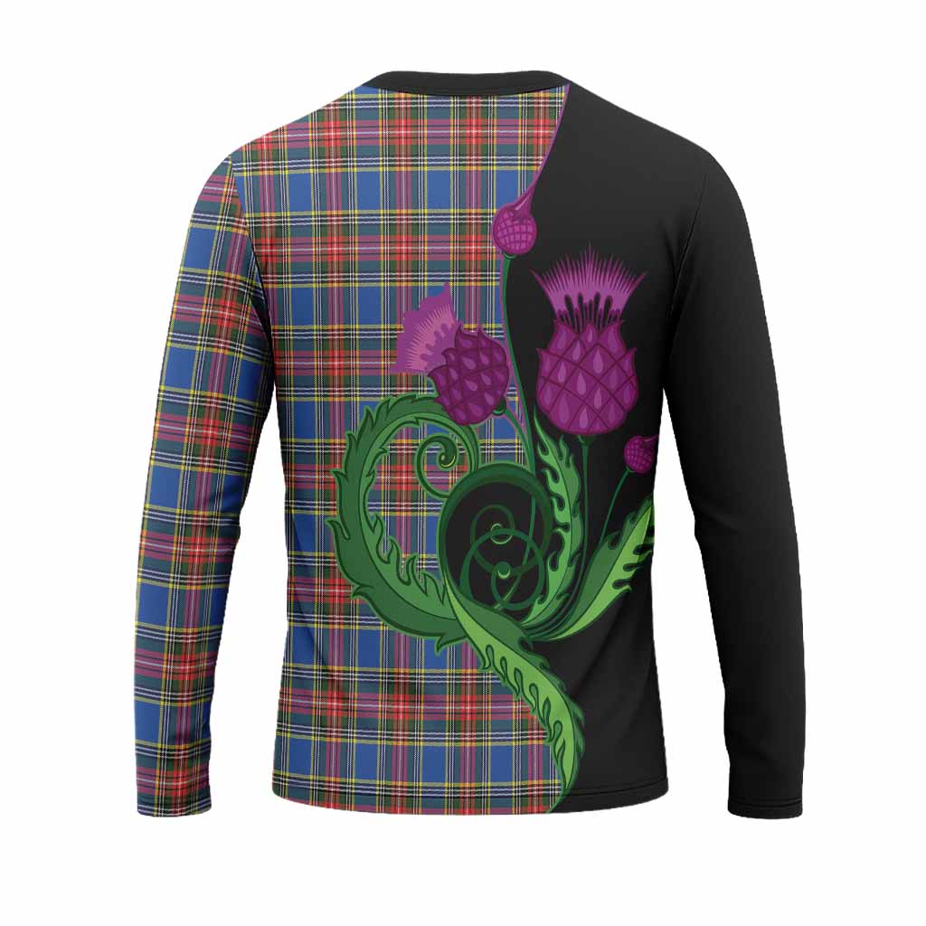 MacBeth (McBeth) Tartan Long Sleeve T-Shirt Traditional Scottish Thistle