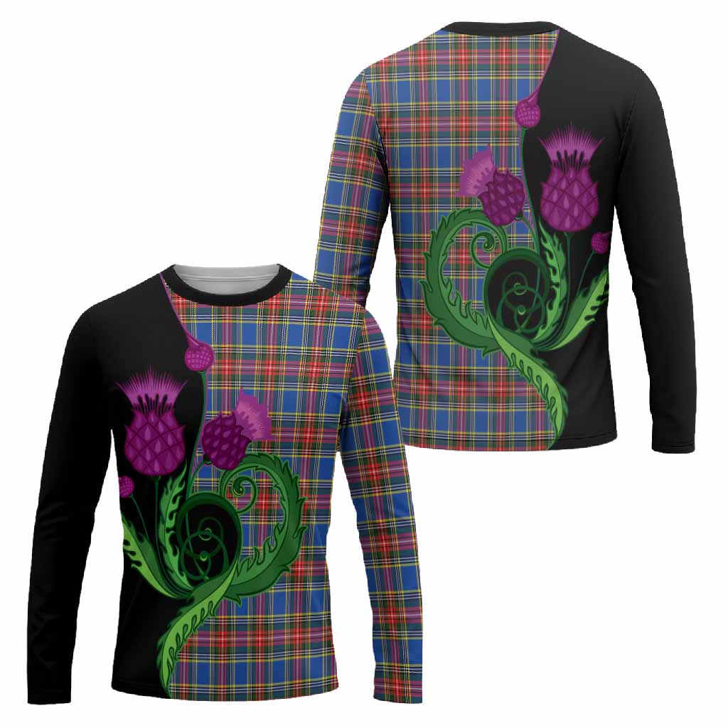 MacBeth (McBeth) Tartan Long Sleeve T-Shirt Traditional Scottish Thistle