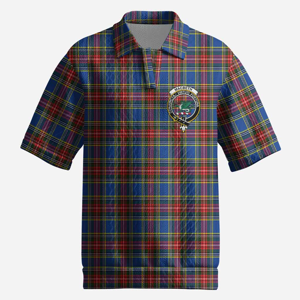 MacBeth (McBeth) Tartan Men’s Polo Sweater Top with Family Crest