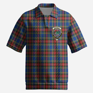 MacBeth (McBeth) Tartan Men’s Polo Sweater Top with Family Crest
