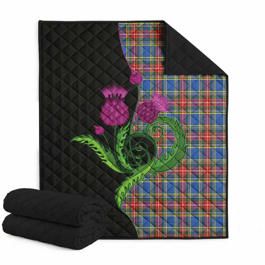MacBeth (McBeth) Tartan Premium Quilt Traditional Scottish Thistle Super King Quilt 91" x 110" - Tartan Vibes Clothing