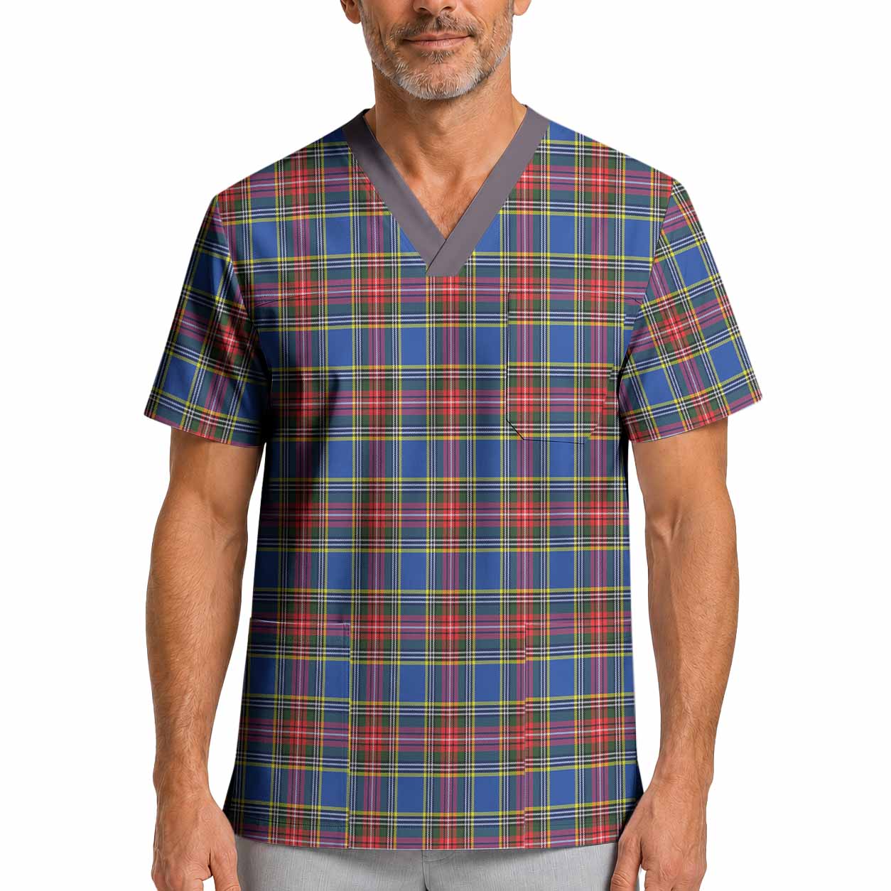 MacBeth (McBeth) Tartan Scrub Top XL - Tartan Vibes Clothing