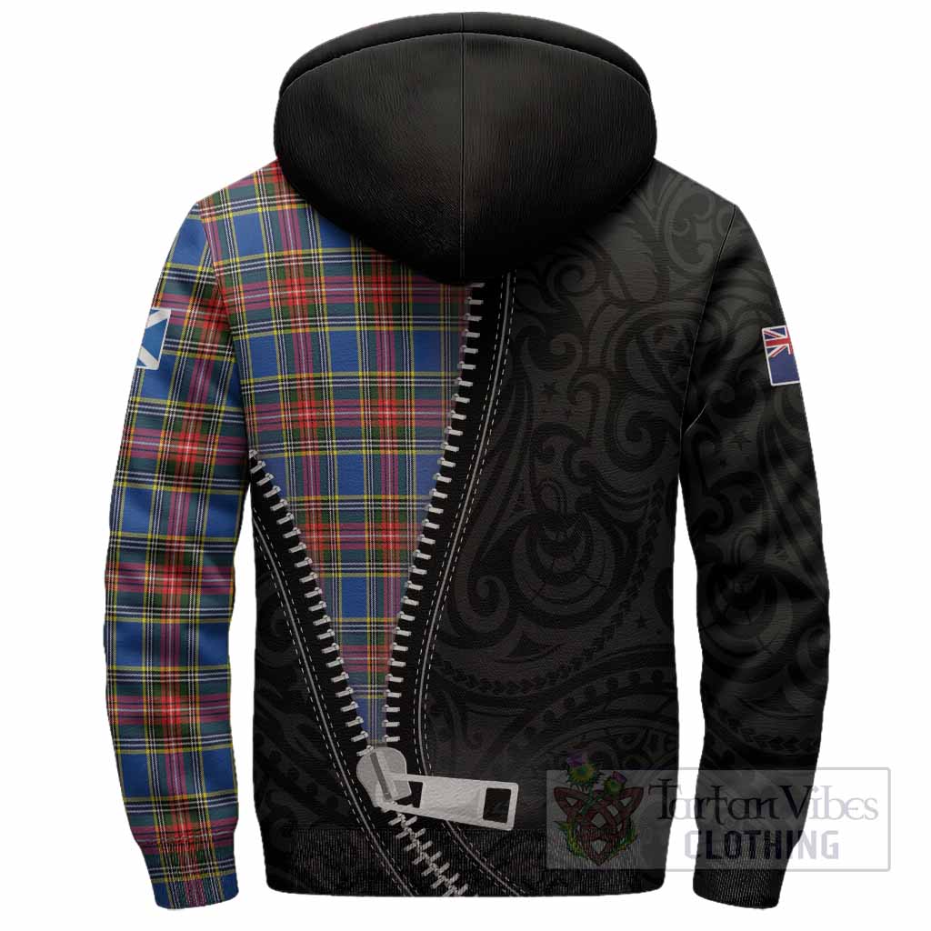 MacBeth (McBeth) Tartan Sherpa Hoodie New Zealand Pattern Unique Zipper Stylized