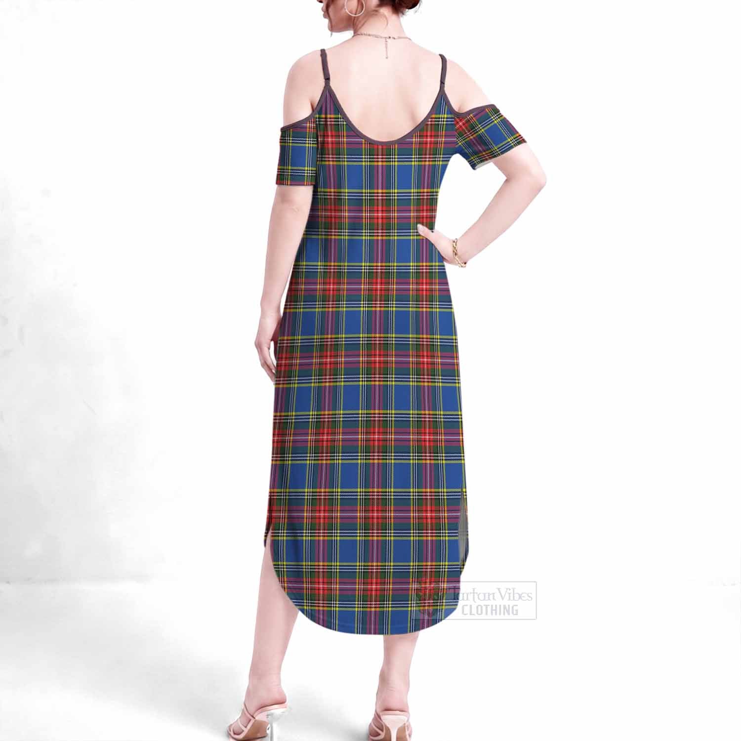 MacBeth (McBeth) Tartan Summer Maxi Dress - Tartan Vibes Clothing