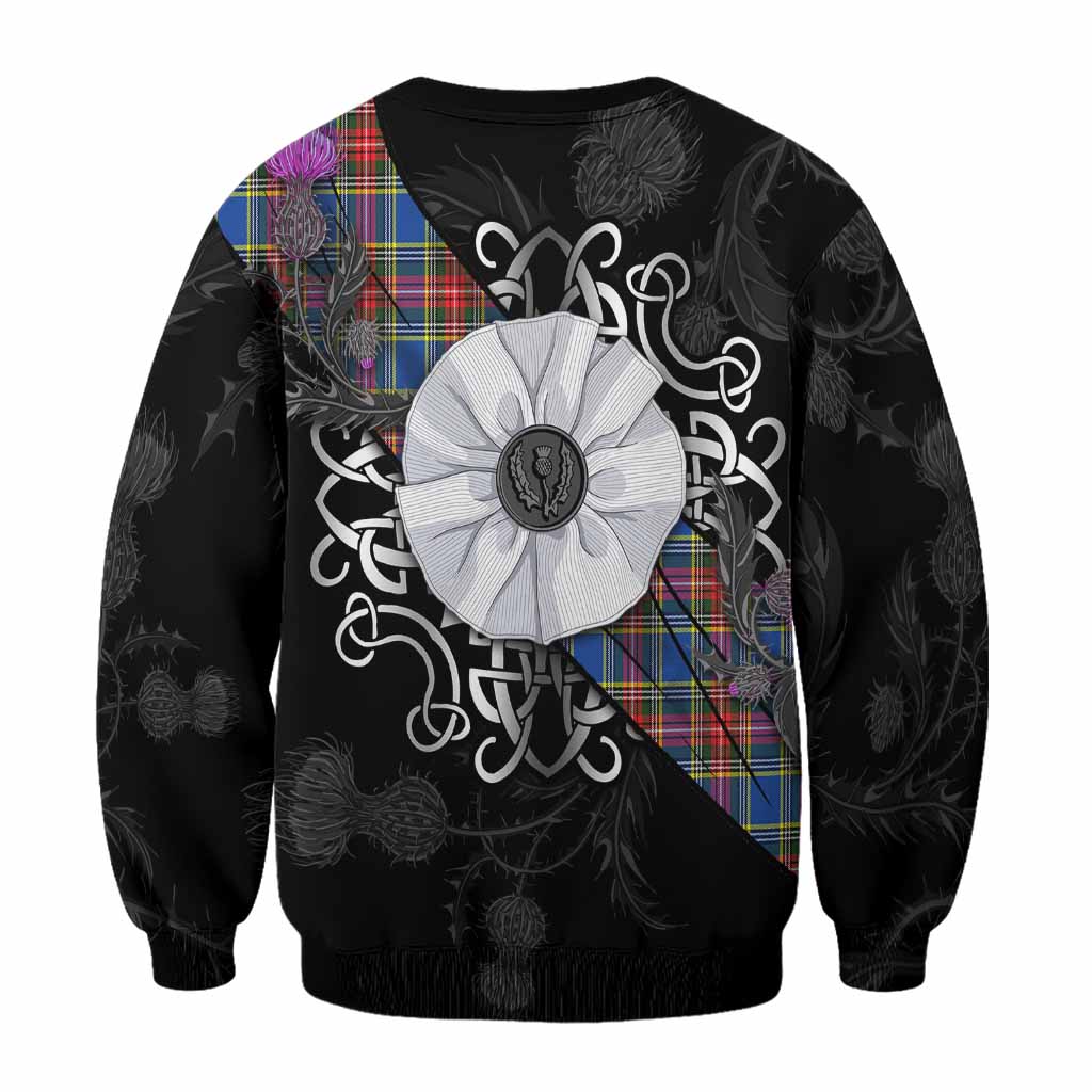 MacBeth (McBeth) Tartan Sweatshirt Jacobite White Rose - Tartan Vibes Clothing