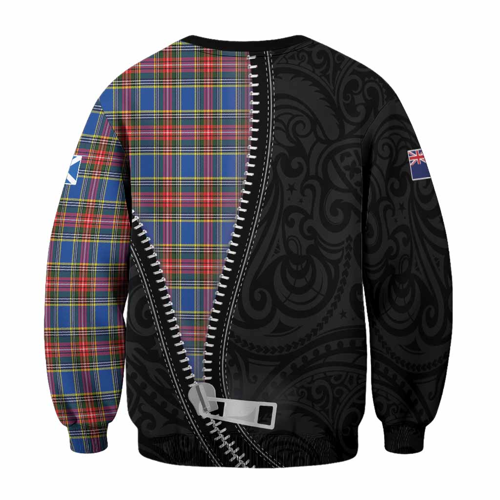 MacBeth (McBeth) Tartan Sweatshirt New Zealand Pattern Unique Zipper Stylized