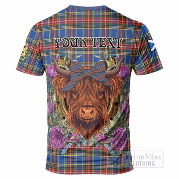 MacBeth (McBeth) Tartan T-Shirt Scottish Thistle Heilan Coo - Tartan Vibes Clothing