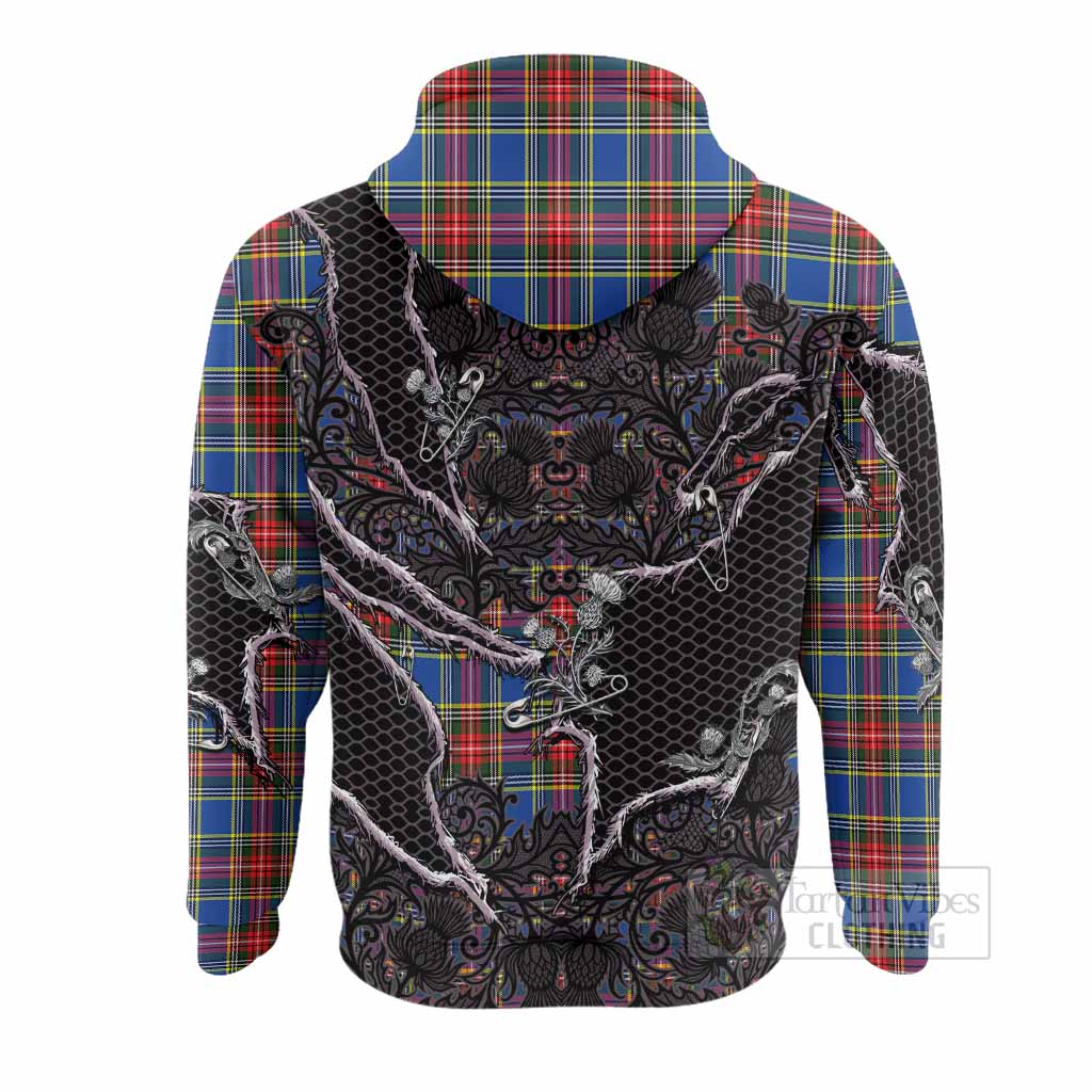 MacBeth (McBeth) Tartan Thistle Dark Gothic Hoodie - Tartan Vibes Clothing