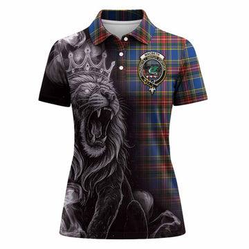 MacBeth (McBeth) Tartan Women Polo Shirt Roaring Lion Heritage