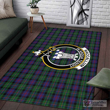 MacCallum (McCallum) Tartan Area Rug with Family Crest