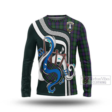 MacCallum (McCallum) Tartan Long Sleeve T-Shirt with Epic Bagpipe Style