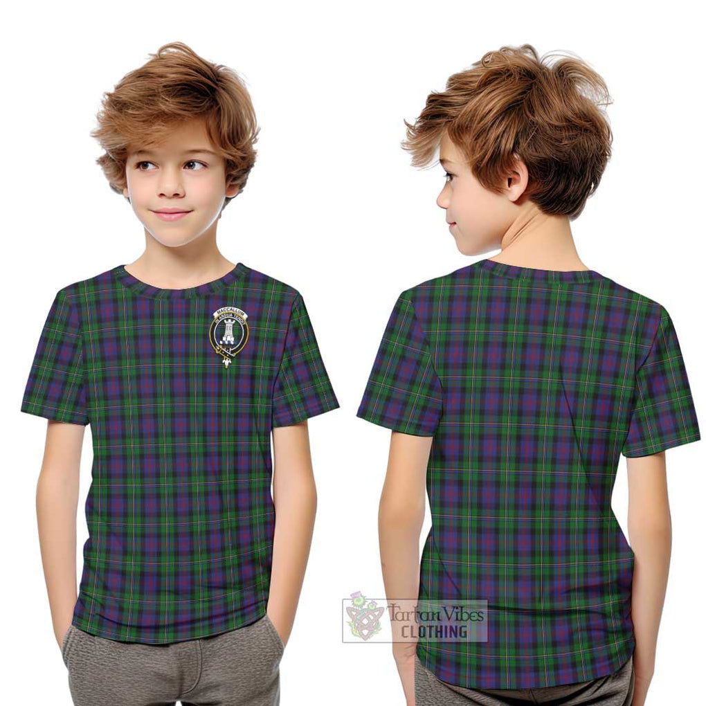 MacCallum (McCallum) Tartan Kid T-Shirt with Family Crest Youth XL Size14 - Tartanvibesclothing Shop