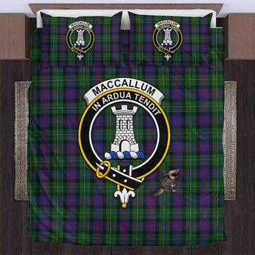 MacCallum Tartan Bedding Set with Family Crest