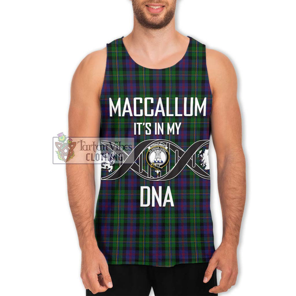 MacCallum (McCallum) Tartan Men's Tank Top with Family Crest DNA In Me Style Men - Tartanvibesclothing Shop