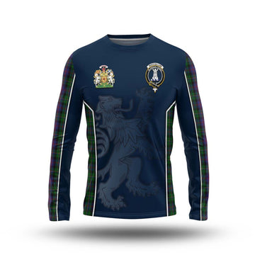 MacCallum (McCallum) Tartan Long Sleeve T-Shirt with Family Crest and Lion Rampant Vibes Sport Style