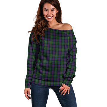 MacCallum Tartan Off Shoulder Women Sweater Women - Tartanvibesclothing