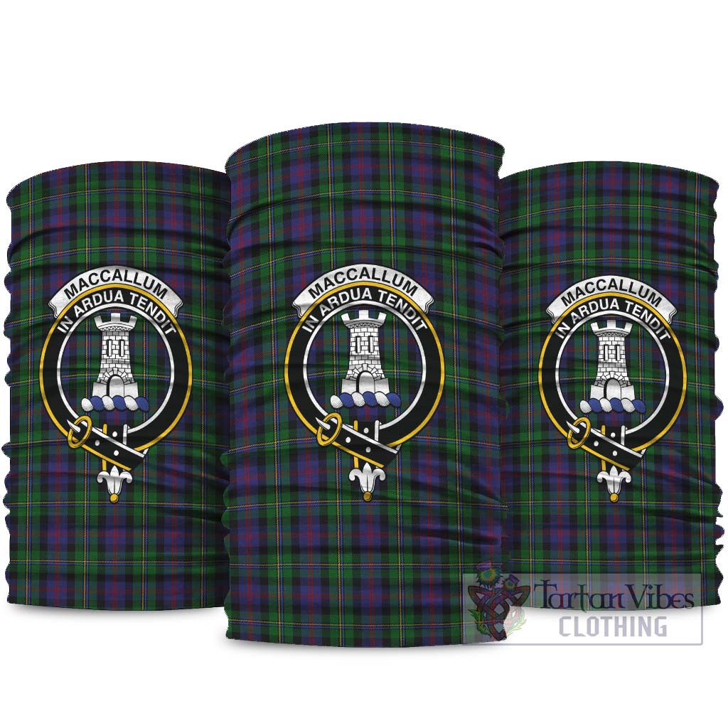 MacCallum Tartan Neck Gaiters, Tartan Bandanas, Tartan Head Band with Family Crest
