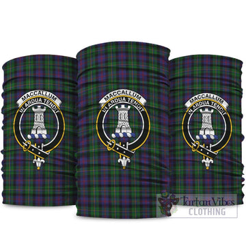 MacCallum Tartan Neck Gaiters, Tartan Bandanas, Tartan Head Band with Family Crest