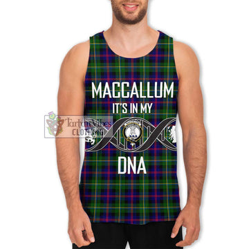 Tartan Vibes Clothing MacCallum #2 Tartan Men's Tank Top with Family Crest DNA In Me Style