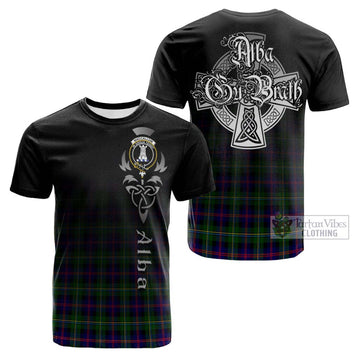 MacCallum #2 Tartan Cotton T-shirt Featuring Alba Gu Brath Family Crest Celtic Inspired