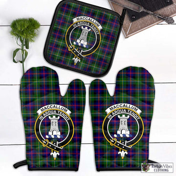 Tartan Vibes Clothing MacCallum #2 Tartan Combo Oven Mitt & Pot-Holder with Family Crest