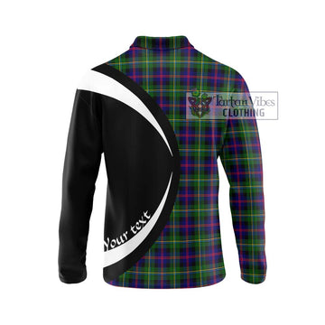 Tartan Vibes Clothing MacCallum #2 Tartan Long Sleeve Polo Shirt with Family Crest Circle Style