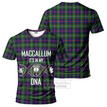 Tartan Vibes Clothing MacCallum #2 Tartan T-Shirt with Family Crest DNA In Me Style