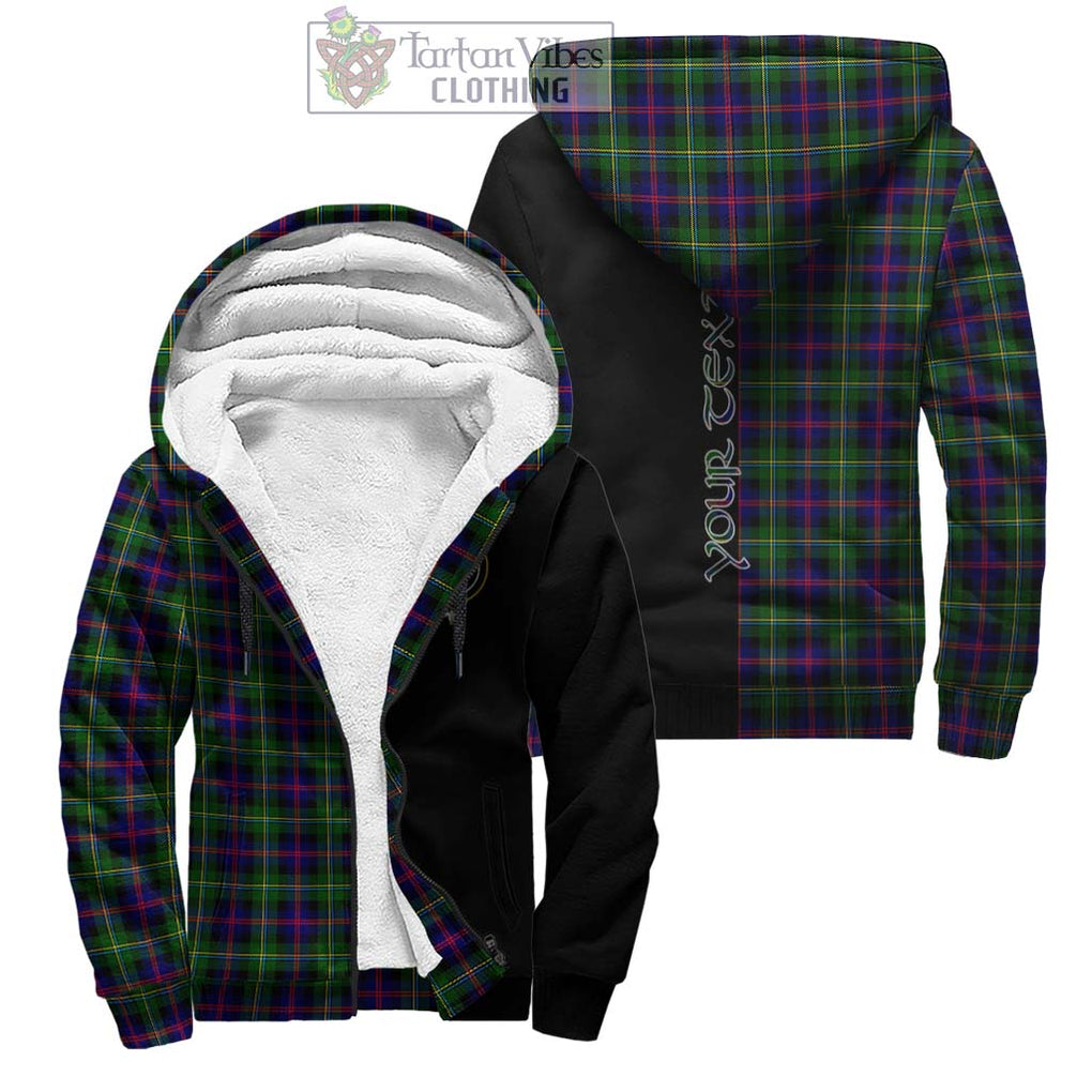 Tartan Vibes Clothing MacCallum #2 Tartan Sherpa Hoodie with Family Crest and Half Of Me Style