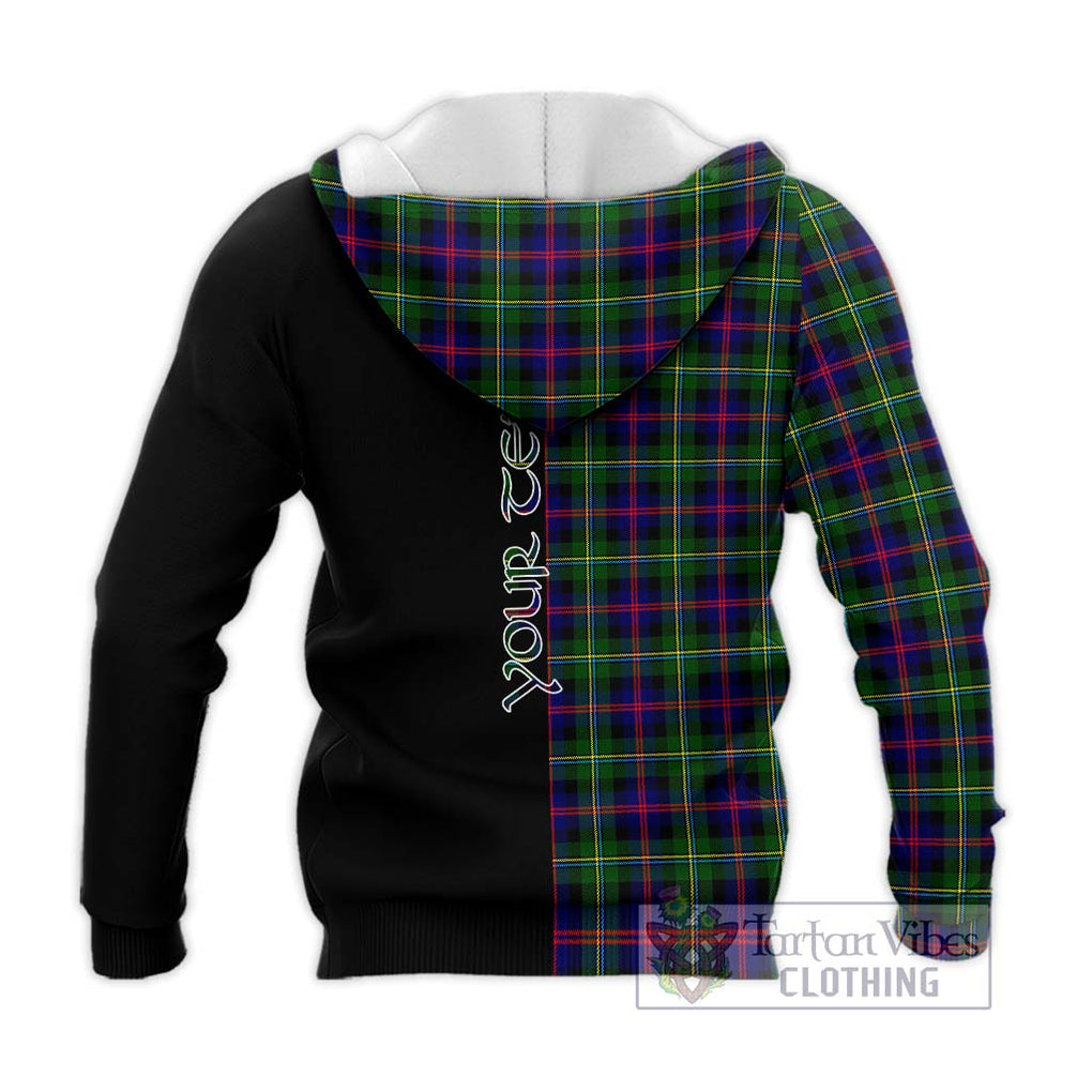 Tartan Vibes Clothing MacCallum #2 Tartan Knitted Hoodie with Family Crest and Half Of Me Style