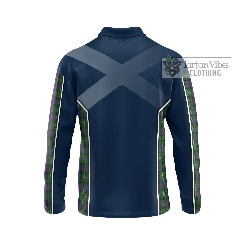 MacCallum (McCallum) Tartan Long Sleeve Polo Shirt with Family Crest and Lion Rampant Vibes Sport Style - Tartan Vibes Clothing