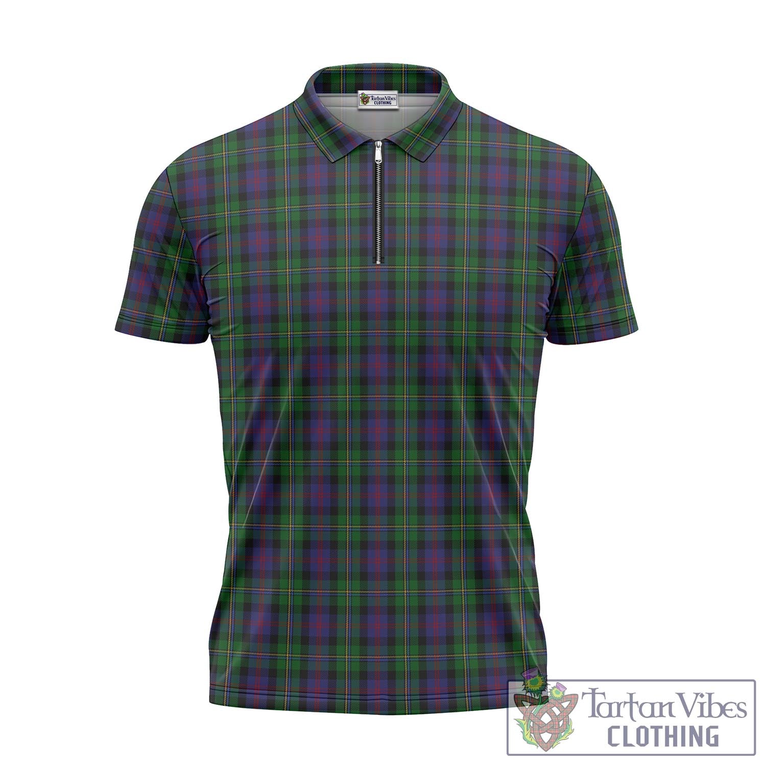 Tartan Vibes Clothing MacCallum Tartan Zipper Polo Shirt