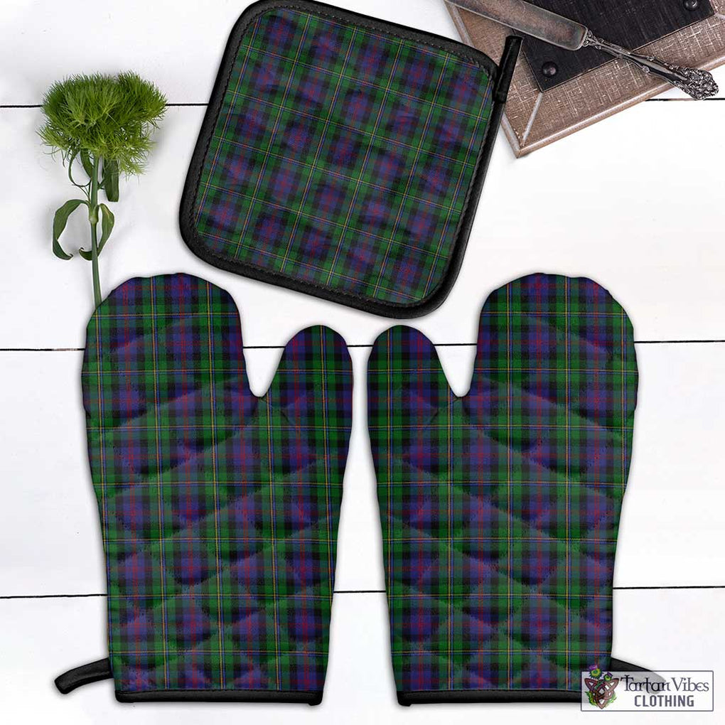 MacCallum (McCallum) Tartan Combo Oven Mitt & Pot-Holder Combo 1 Oven Mitt & 1 Pot-Holder Black - Tartan Vibes Clothing