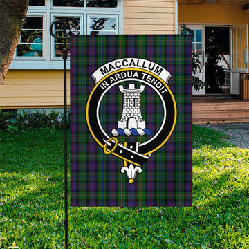 MacCallum Tartan Flag with Family Crest