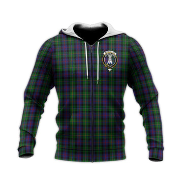 MacCallum Tartan Knitted Hoodie with Family Crest