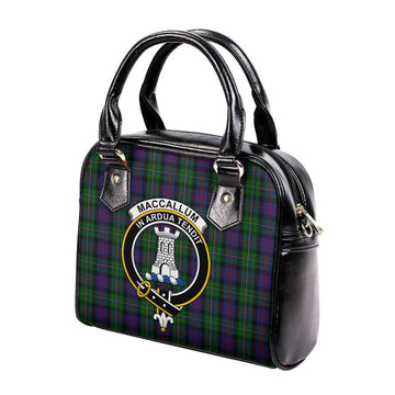 MacCallum Tartan Shoulder Handbags with Family Crest