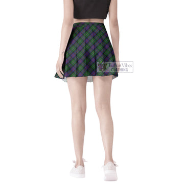 MacCallum (McCallum) Tartan Women's Plated Mini Skirt Cross Style