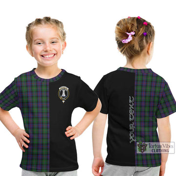 MacCallum (McCallum) Tartan Kid T-Shirt with Family Crest and Half Of Me Style - Tartanvibesclothing Shop