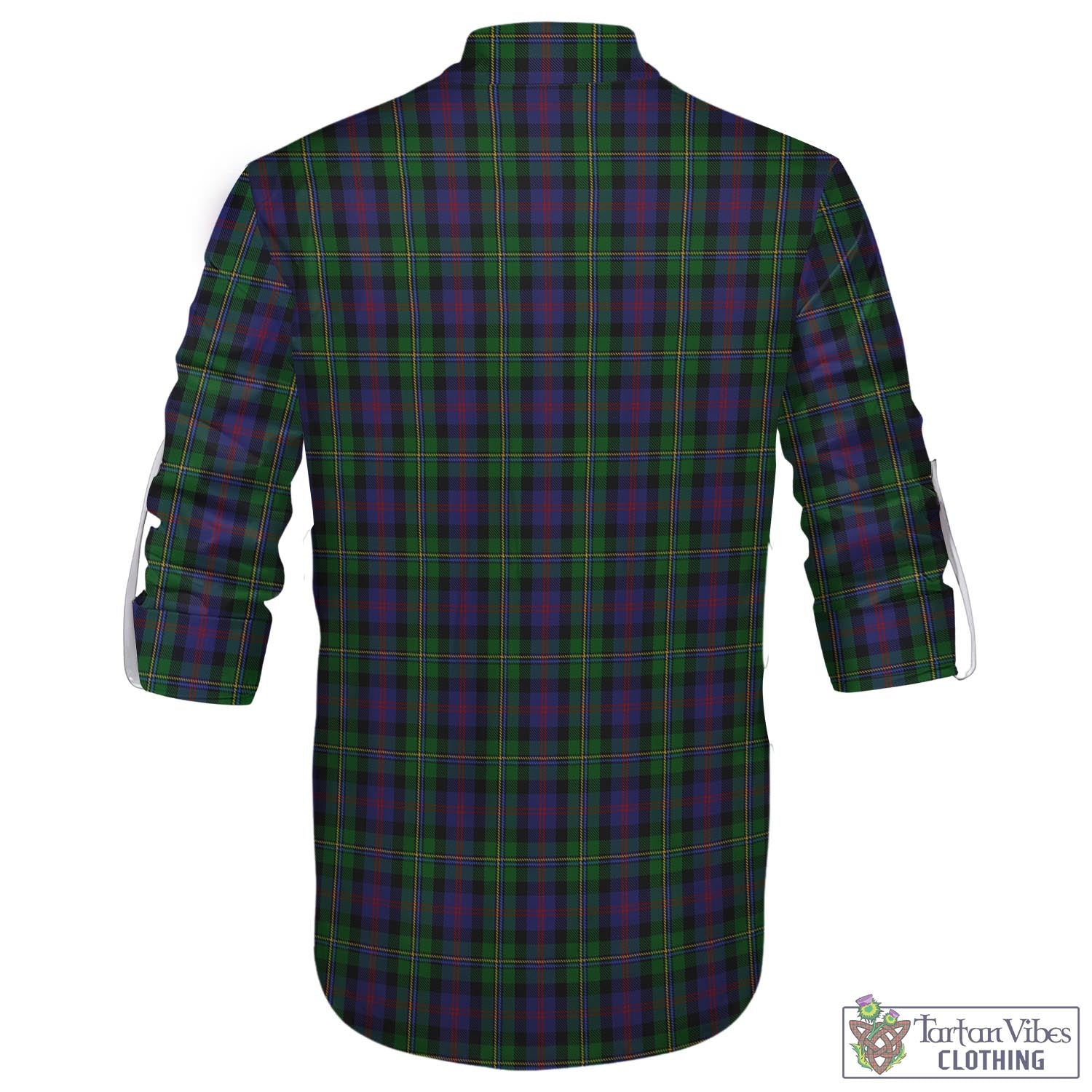 Tartan Vibes Clothing MacCallum Tartan Men's Scottish Traditional Jacobite Ghillie Kilt Shirt