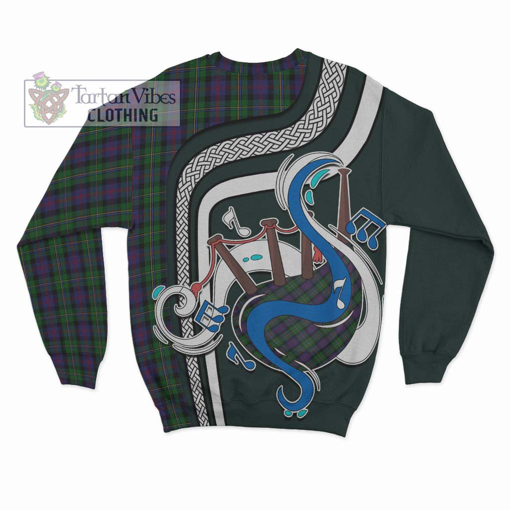 Tartan Vibes Clothing MacCallum Tartan Sweatshirt with Epic Bagpipe Style