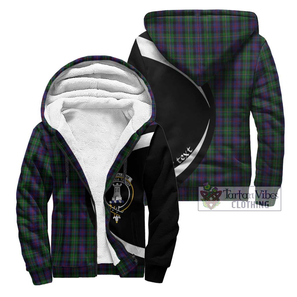 MacCallum (McCallum) Tartan Sherpa Hoodie with Family Crest Circle Style Unisex - Tartan Vibes Clothing