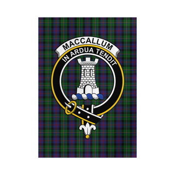 MacCallum (McCallum) Tartan Garden Flag with Family Crest