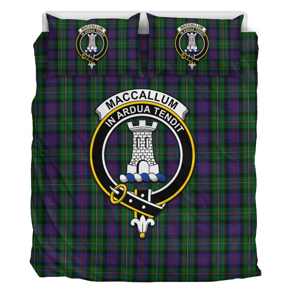 MacCallum (McCallum) Tartan Bedding Set with Family Crest - Tartan Vibes Clothing