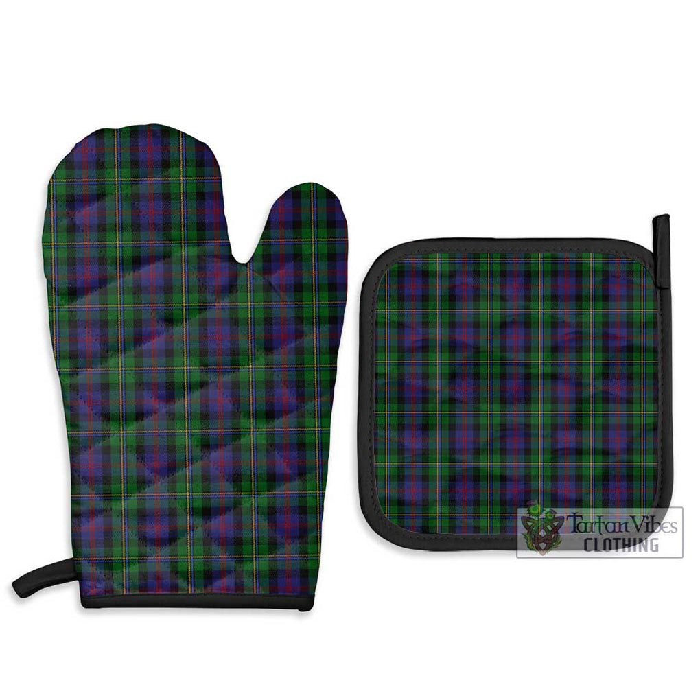 MacCallum (McCallum) Tartan Combo Oven Mitt & Pot-Holder Combo 1 Oven Mitt & 2 Pot-Holder Black - Tartan Vibes Clothing