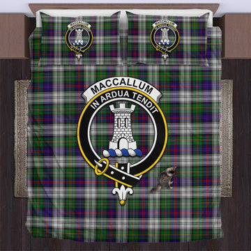 MacCallum Dress Tartan Bedding Set with Family Crest