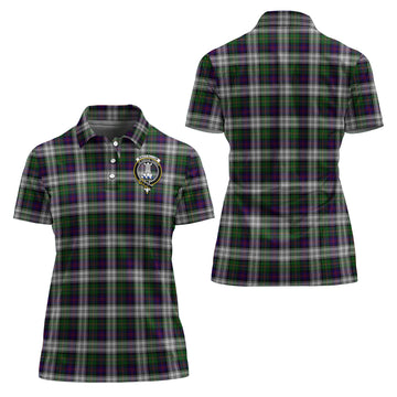 MacCallum Dress Tartan Polo Shirt with Family Crest For Women