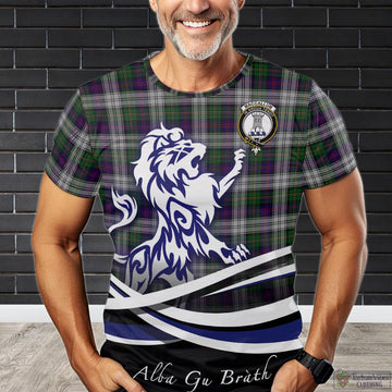 MacCallum Dress Tartan T-Shirt with Alba Gu Brath Regal Lion Emblem
