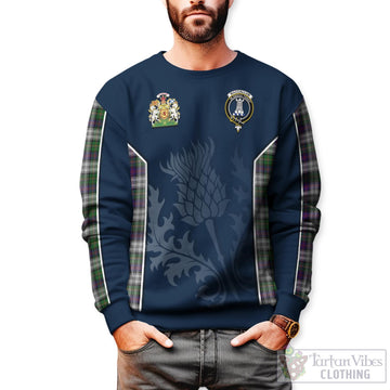 MacCallum Dress Tartan Sweatshirt with Family Crest and Scottish Thistle Vibes Sport Style