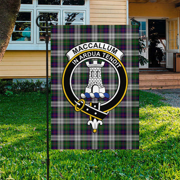 MacCallum Dress Tartan Flag with Family Crest